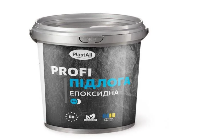 Епоксидна наливна підлога Plastall 10 кг Чорний (27507044) - фото 1