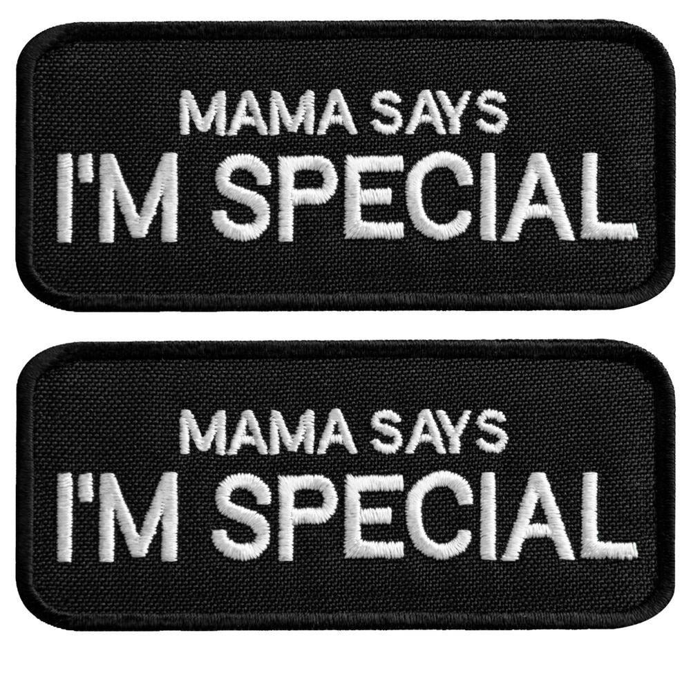 Набор шевронов на липучке 'Mama says I am special' 4х9 см 2 шт. (25835)