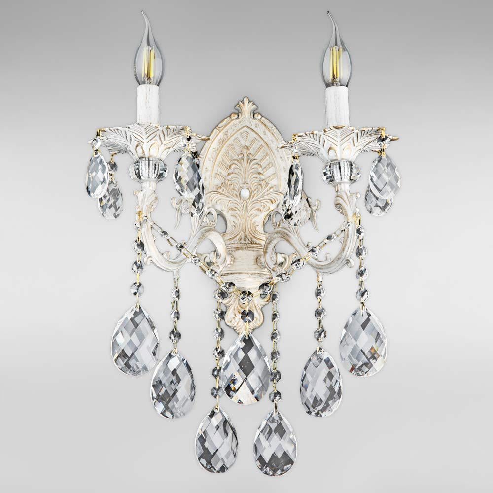 Настенный светильник свечи классический Light House DL-18469/2W Белый/Золотистый