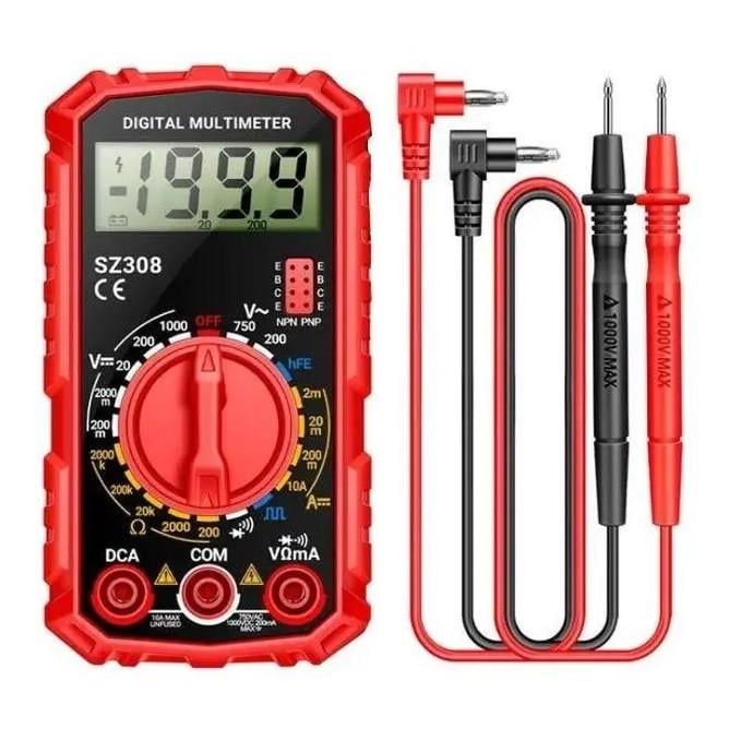 Мультиметр-тестер цифровой Aneng SZ308 со щупами Black/Red (3_06993)