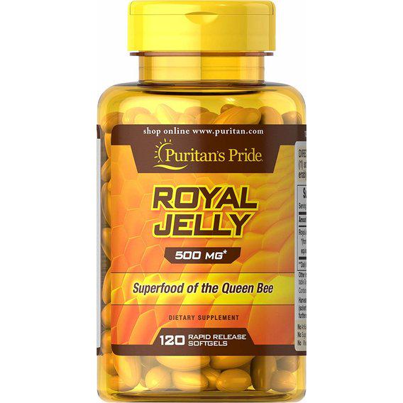 Натуральная добавка для иммунитета Puritan's Pride Royal Jelly 500 мг 120 Softgels Натуральная добавка для иммунитета Puritan's Pride Royal Jelly 500 мг 120 Softgels
