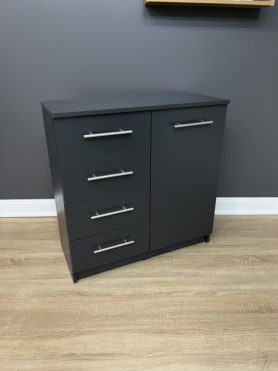 Комод Стандарт 4+1 800х792х350 мм Антрацитовий - фото 6