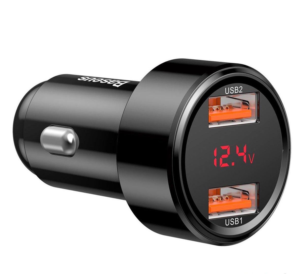 Зарядний пристрій автомобільний BASEUS Magic Series PPS 45W 2xUSB Black (CCMLC20C-01)