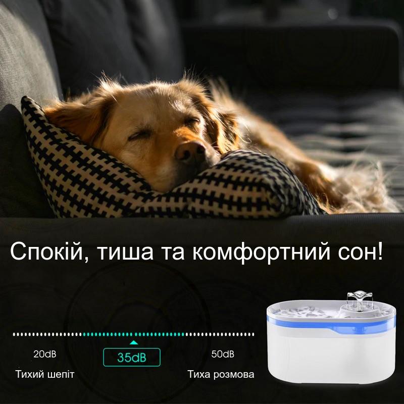 Поїлка-фонтан для котів і собак TikPaws WF116 Wi-Fi/APP з фільтром 2,8 л Білий (2027696146) - фото 6