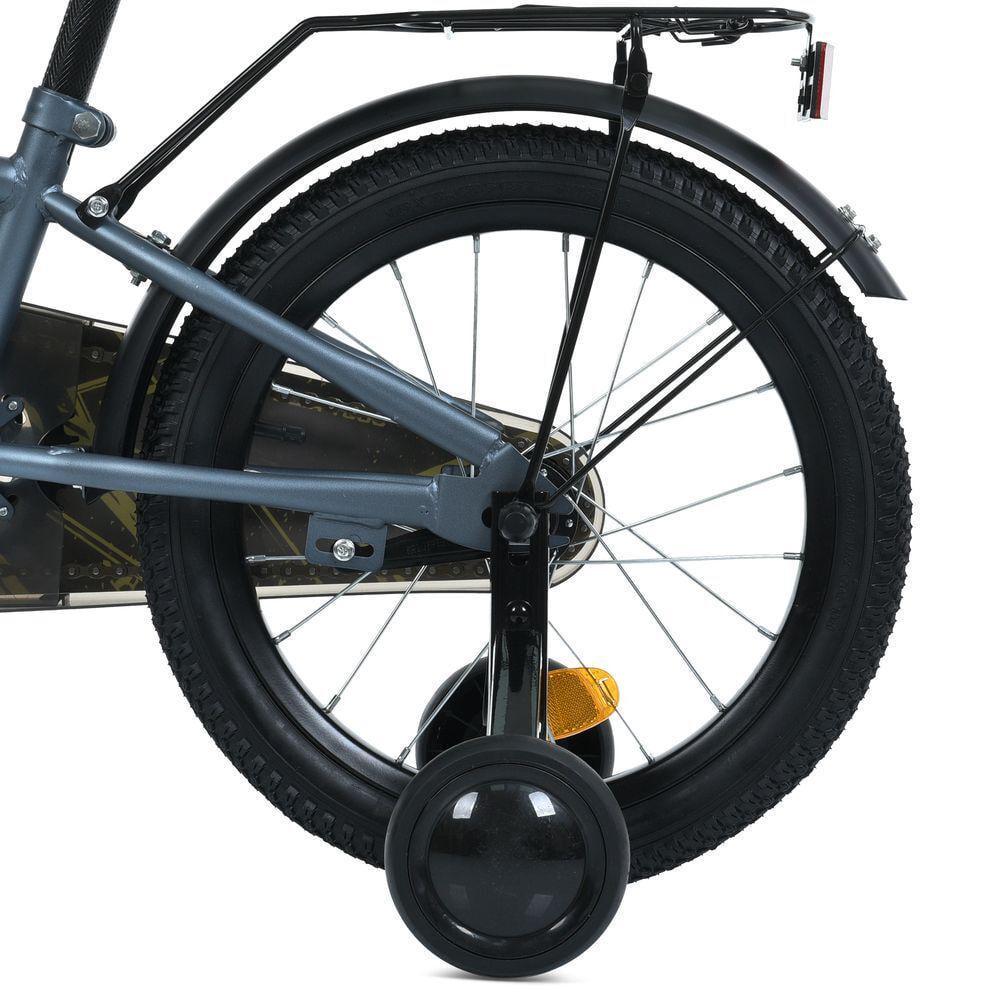 Дитячий велосипед PROF1 Prime 16" з багажником Графітовий - фото 6 Дитячий велосипед PROF1 Prime 16" з багажником Графітовий - фото 6