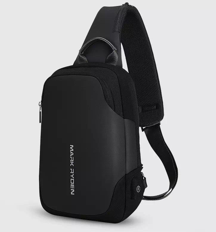 Рюкзак з однією лямкою MARK RYDEN Mini Secret MR7056 з USB 6 л Чорний (MR-7056-2206UA)