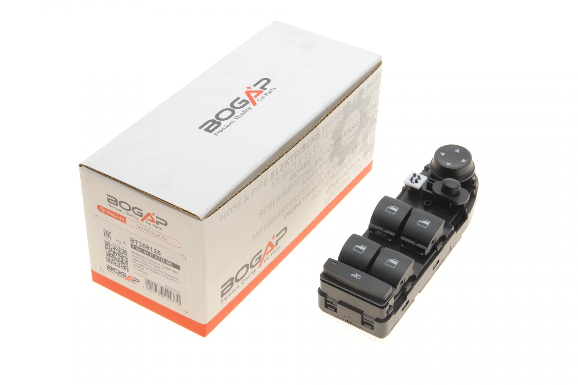 Кнопка стеклоподъемника BOGAP L BMW X1 E84 09-15 блок (B7358125)