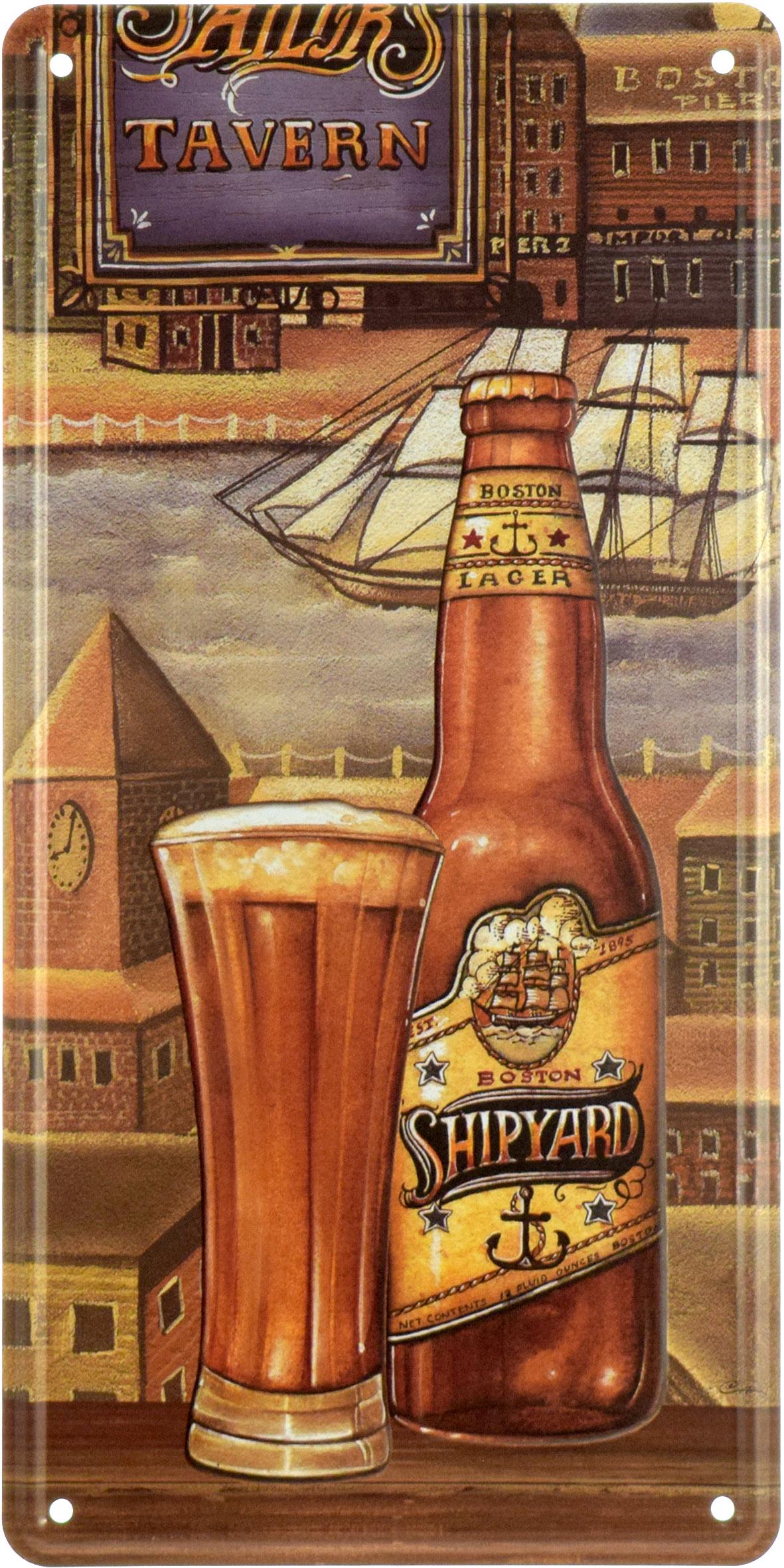 Табличка металлическая Таверна Моряк/Tavern Sailor 15x30 см