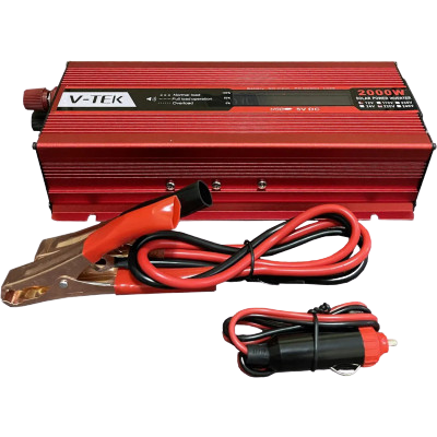 Перетворювач автомобільного струму V-TEK 12-220 V 2000 W (357345734)
