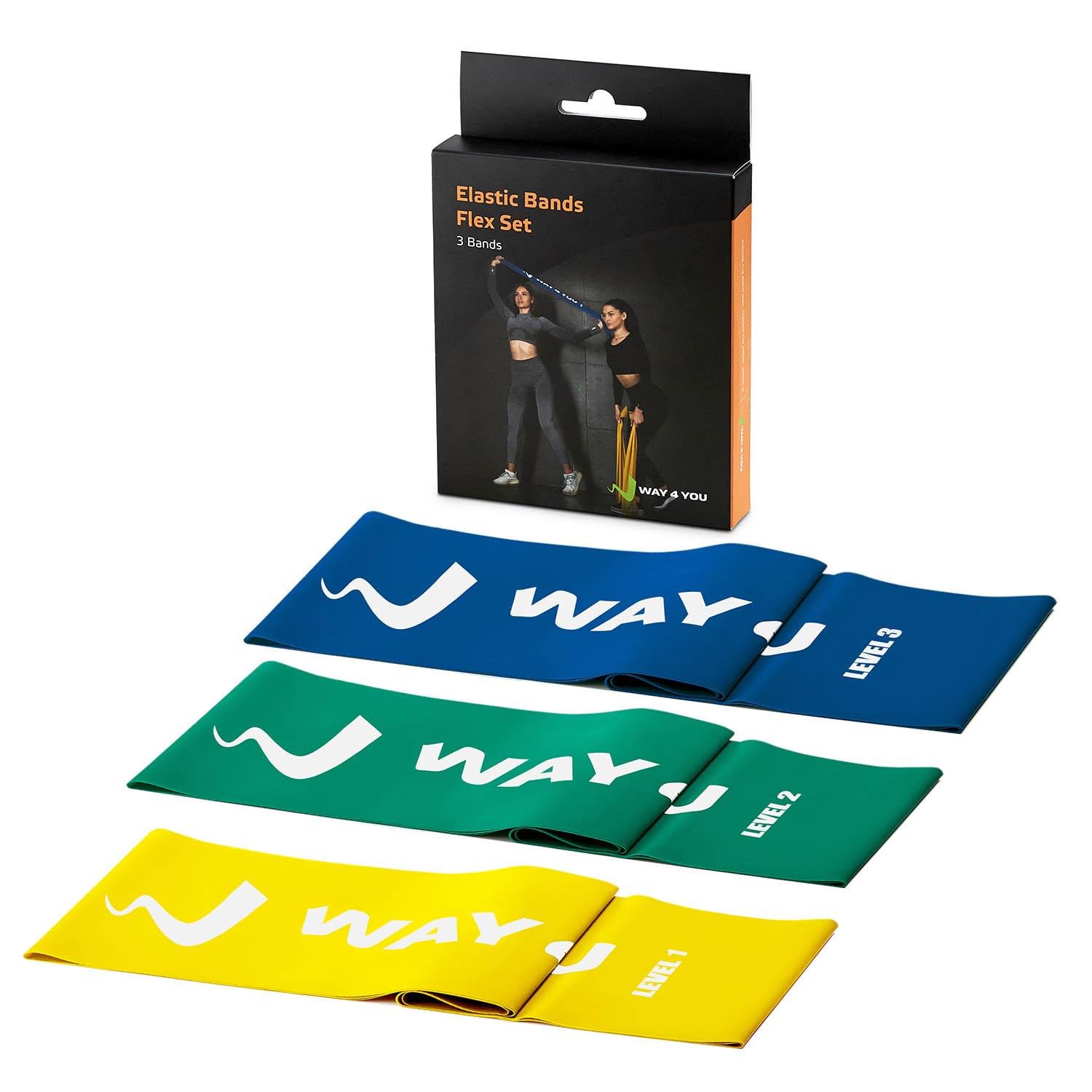 Набір еластичних стрічок для фітнесу Way4you Set of 3