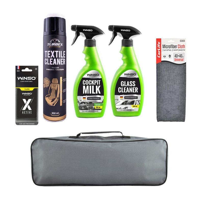 Набір для догляду за авто WINSO з універсальною сумкою 5 пр. (na_40)