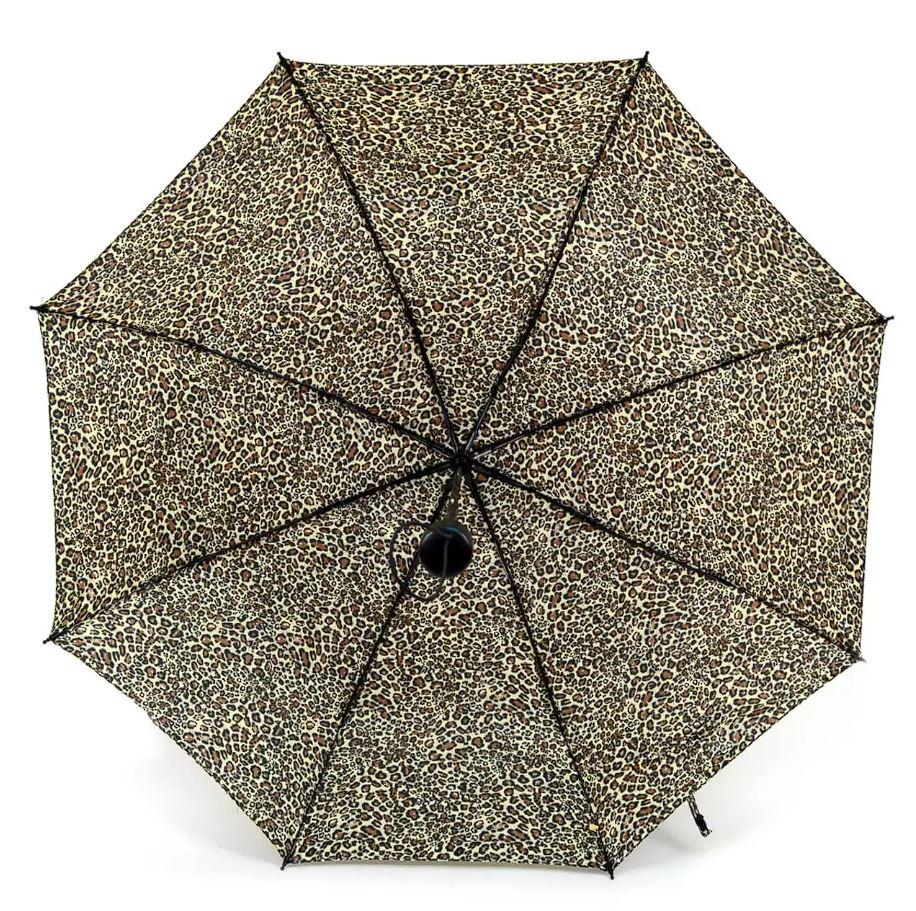 Зонтик складной автомат Jaguar 8 спиц купол 110 см Brown (30255) - фото 3 Зонтик складной автомат Jaguar 8 спиц купол 110 см Brown (30255) - фото 3