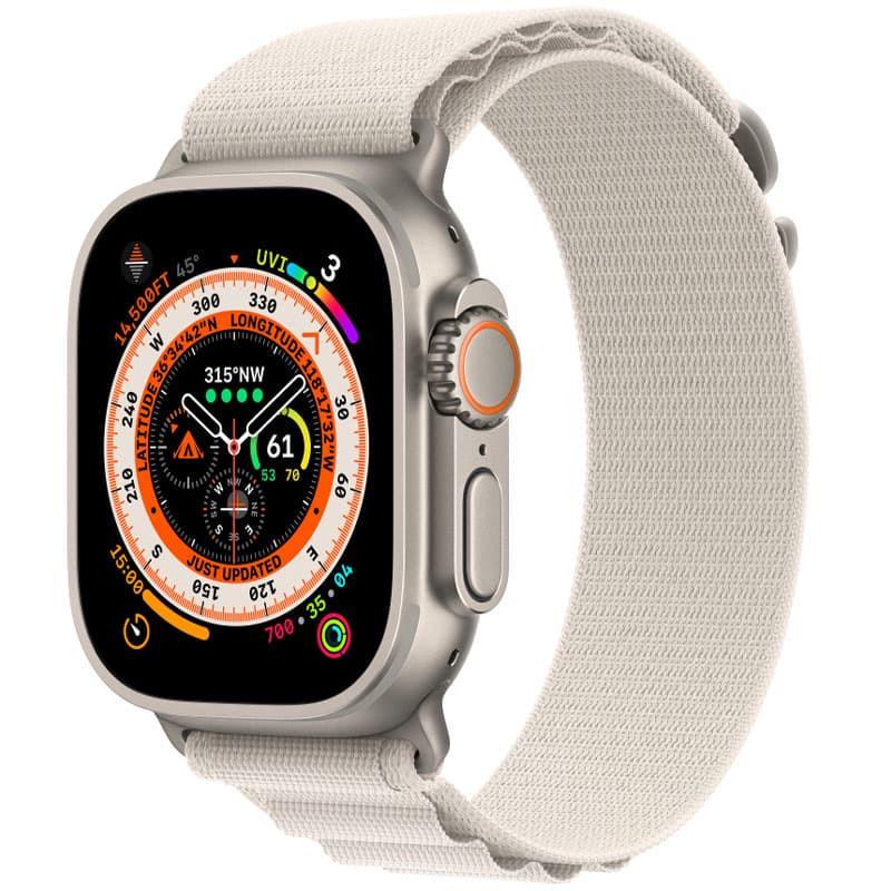 Ремінець Alpine Loop для Apple watch 42 мм/44 мм/45 мм/49 мм M/L Сірий/Starlight (00000059153_3)
