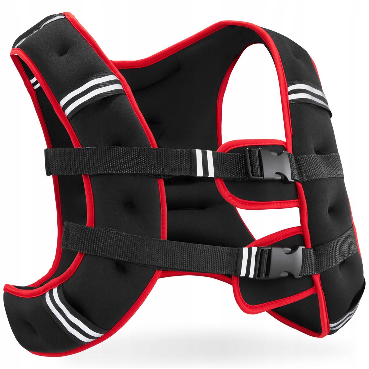 Жилет-утяжелитель для тренировок 4fizjo 5 кг Black/Red (P-5905973402156)
