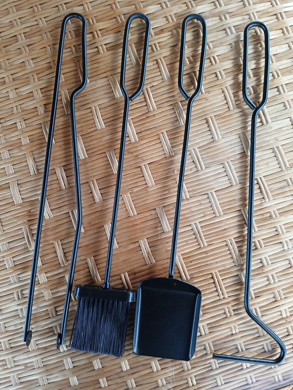 Набор для камина Loft кованый №4 Черный (Набір №4 К-004 ЛОФТ) - фото 2 Набор для камина Loft кованый №4 Черный (Набір №4 К-004 ЛОФТ) - фото 2