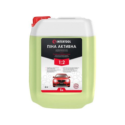 Пена активная Intertool 5 л готова к применению или 1:2 для бесконтактной мойки аппаратом высокого давления (FS-9005)