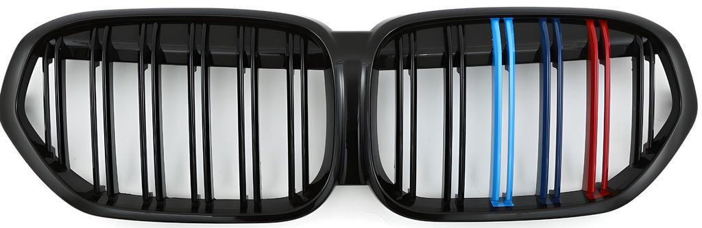 Решетка радиатора GBT для BMW X1 M-Look F-48 2015-2022 гг. пластик Черный (27669312)