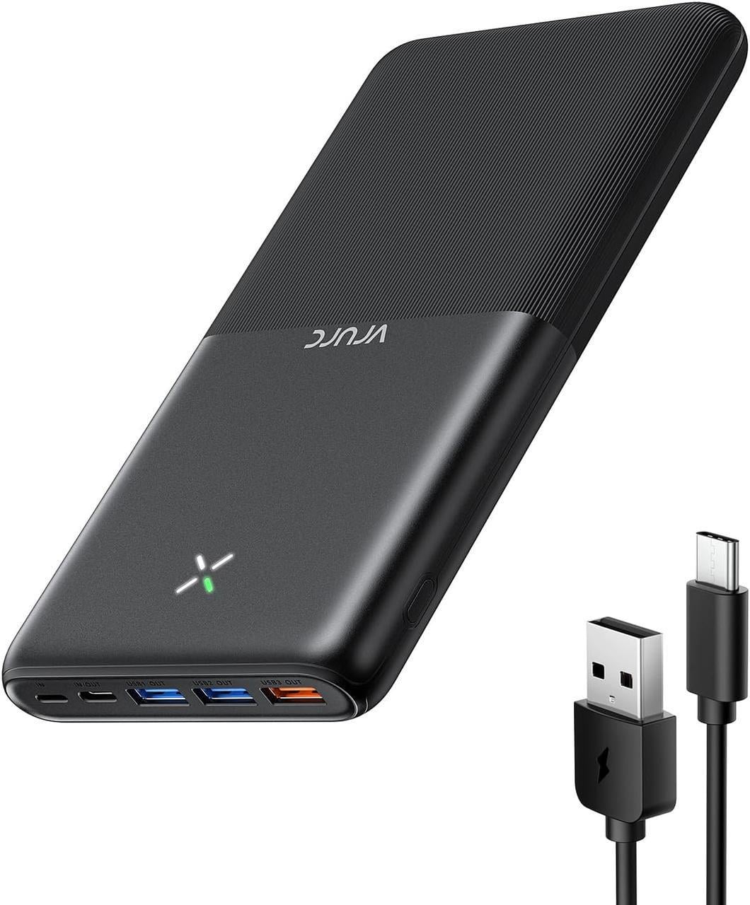 Повербанк VRURC QC 3.0 USB C быстрая зарядка PD 18 Вт 30000 мАч 20 Вт Повербанк VRURC QC 3.0 USB C быстрая зарядка PD 18 Вт 30000 мАч 20 Вт