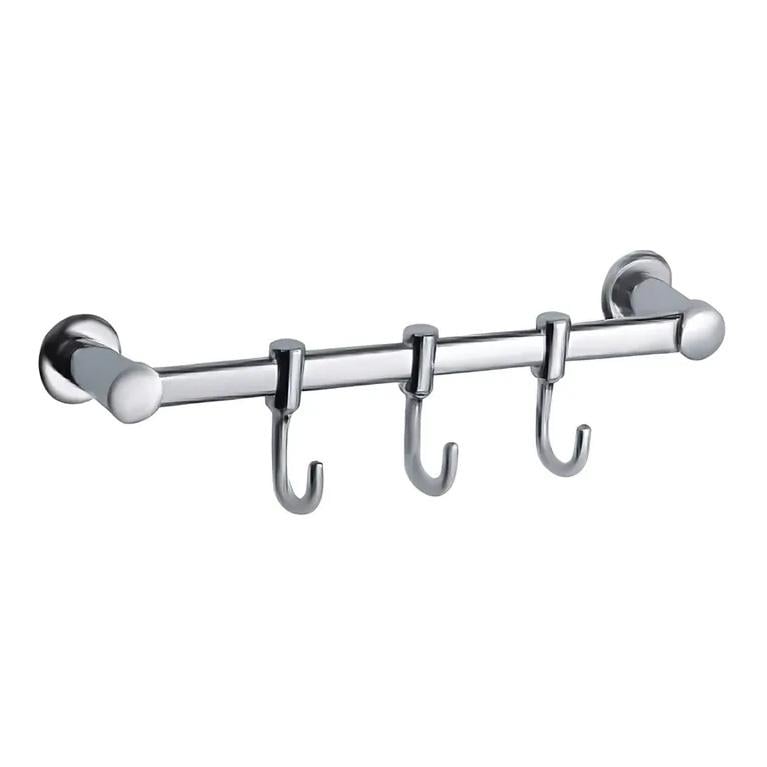 Планка с крючками Haiba HB205-3 нержавеющая сталь 3 шт. Хром (HB0489)