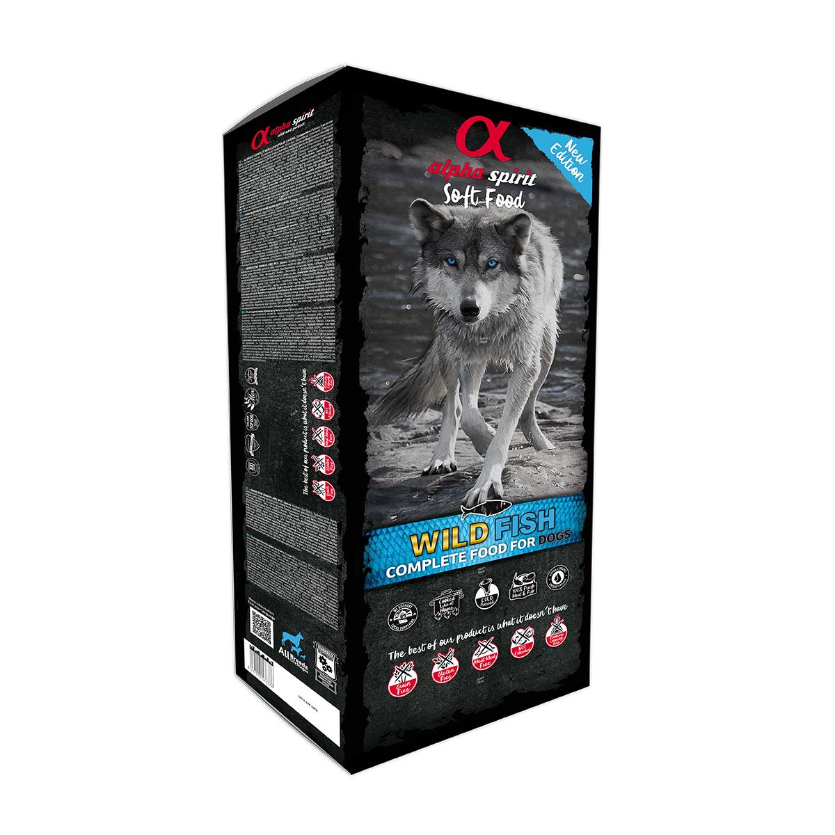 Корм для собак напіввологий Alpha Spirit Wild Only Fish Box беззерновий 9 кг (as3002209)