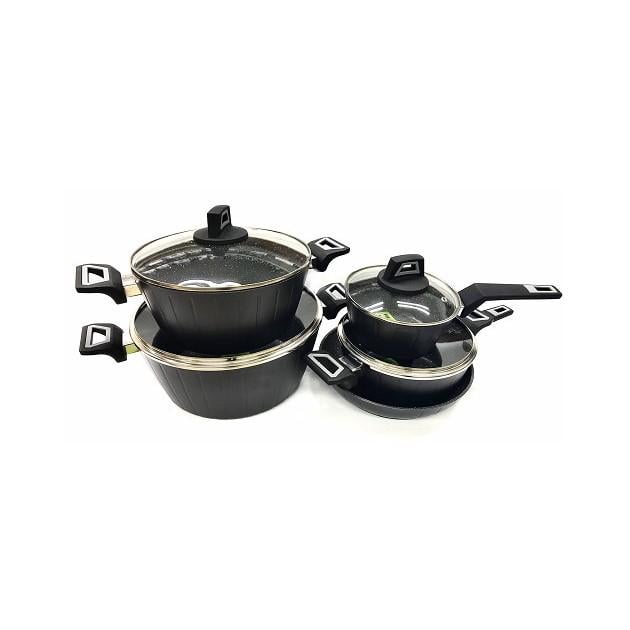 Набор кастрюль BN-343 с мраморным покрытием 9 пр. (9491404)