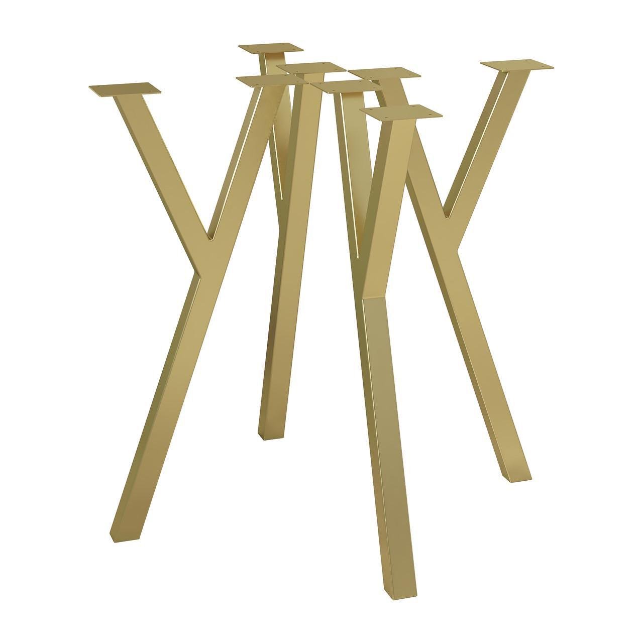 Комплект ножек для стола из металла Loft 730 мм 4 шт. Золотой (1115) - фото 1 Комплект ножек для стола из металла Loft 730 мм 4 шт. Золотой (1115) - фото 1