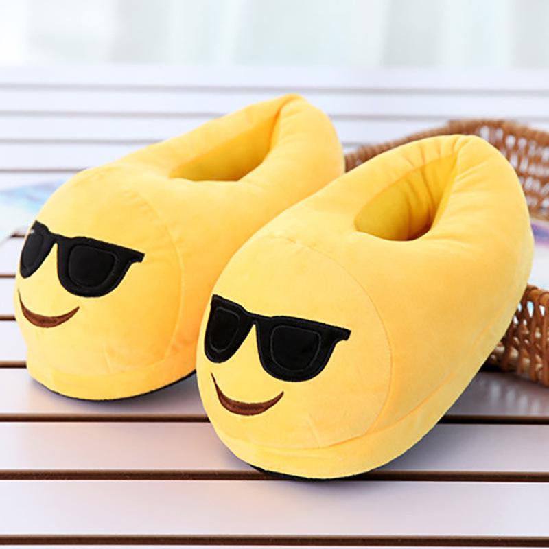 Тапочки Kigurumi Смайли Окуляри р. 35-43 Жовтий (6102)