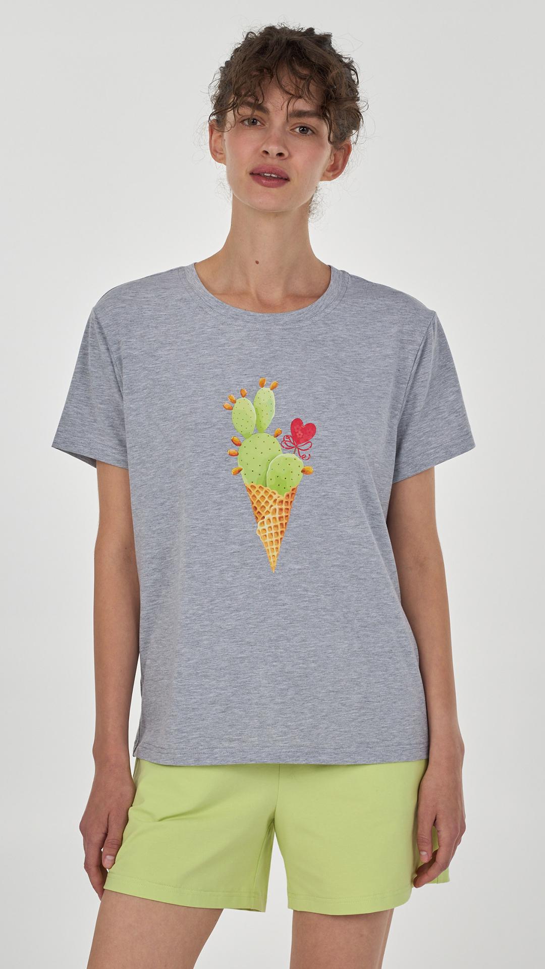 Пижама женская Ellen Kerry lpk 2970/22/06 2XL Серо-салатовый Пижама женская Ellen Kerry lpk 2970/22/06 2XL Серо-салатовый