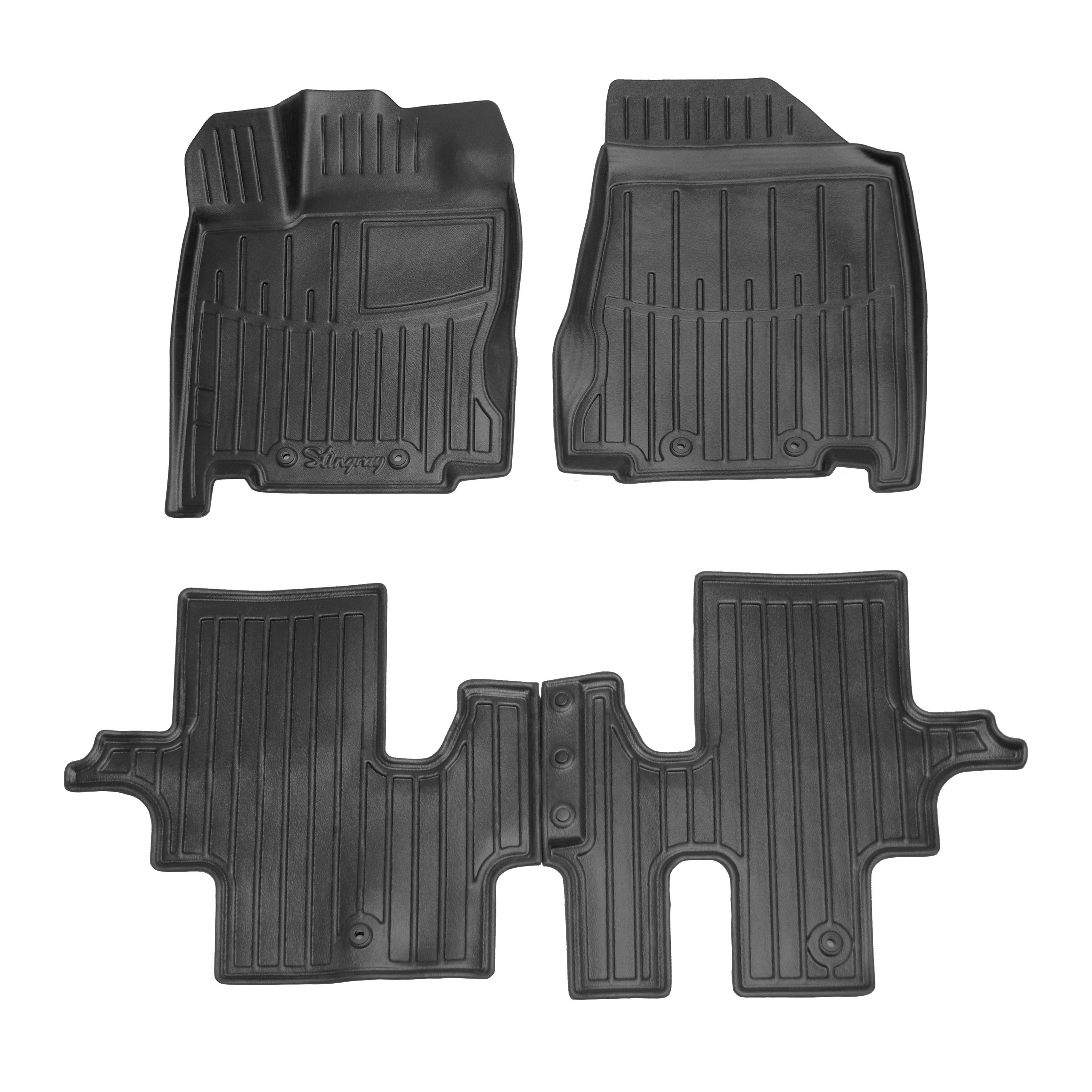 Коврики Stingray 3D для Infiniti QX60 2016-2021 рр. полиуретан 4 шт. Черный (158263)
