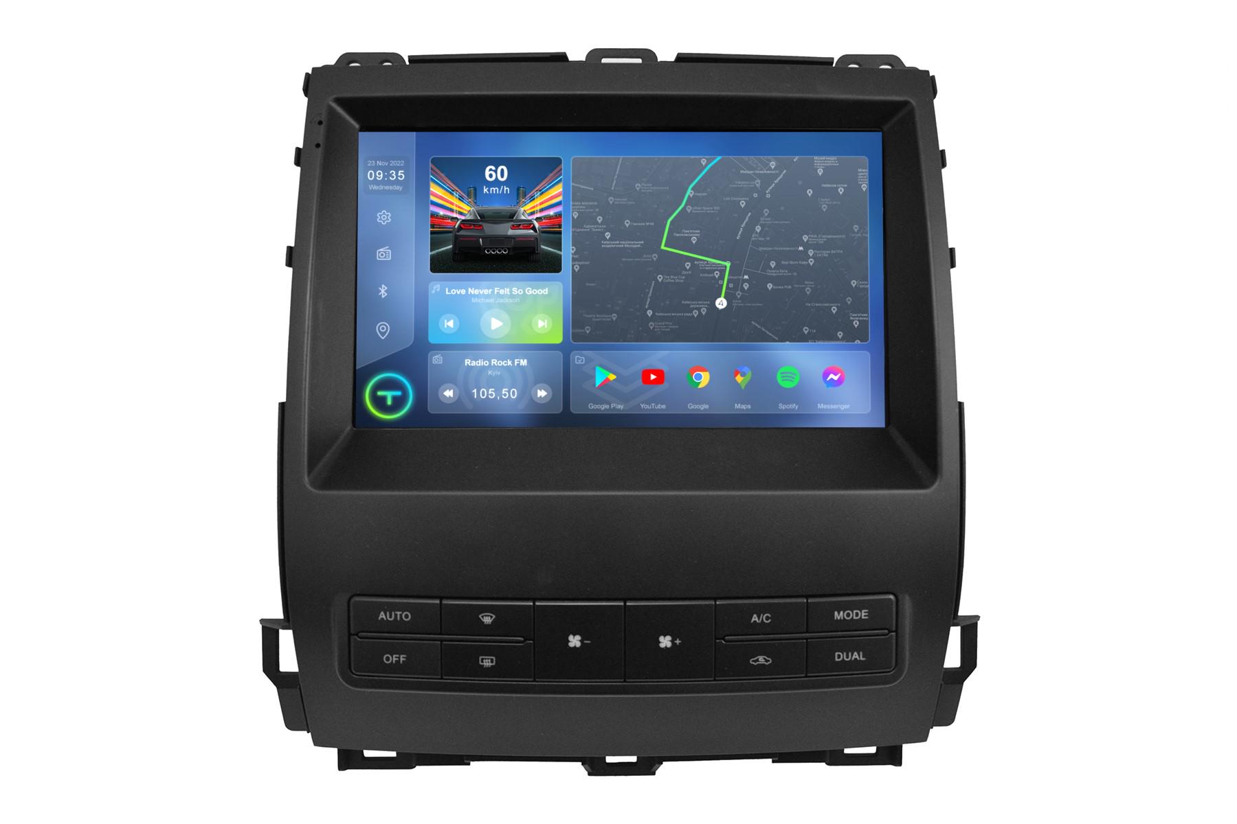 Автомагнитола штатная Torssen F96128 для Toyota Prado 120/Lexus GX470 2004-2009 г. 4G/Carplay/DSP 6/128 GB 9" (202270520)