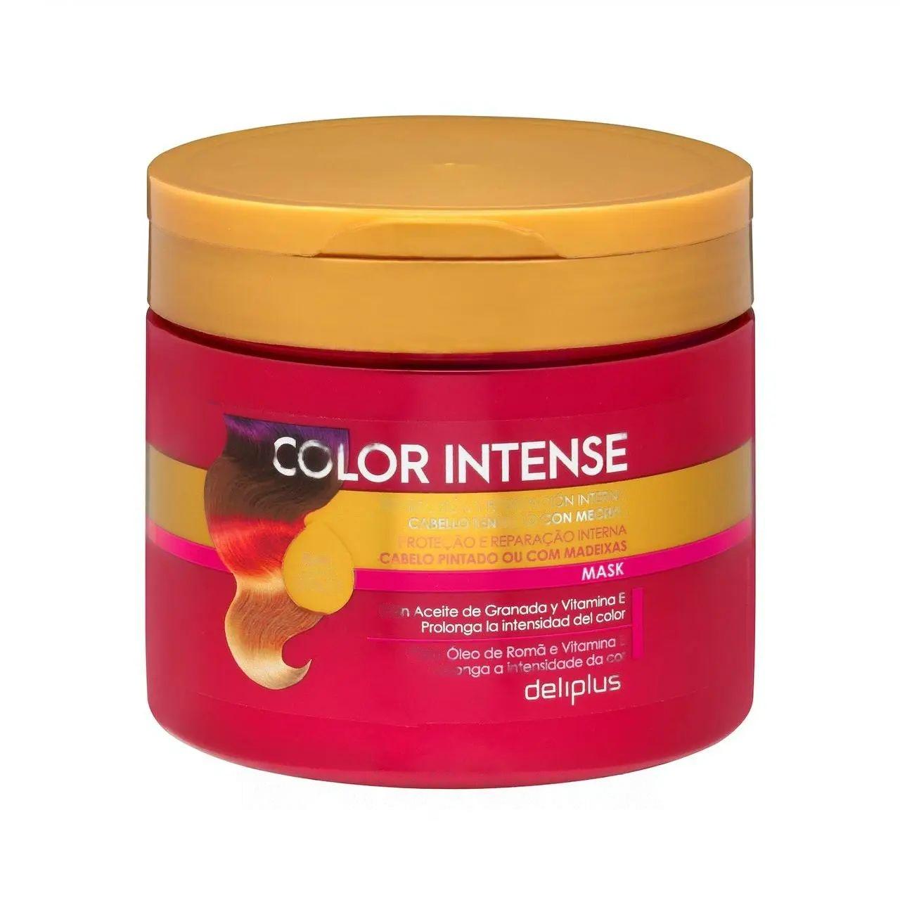 Маска Deliplus Color Intense для фарбованого/мелірованого волосся з олією граната та вітаміном Е 400 мл (17822698)