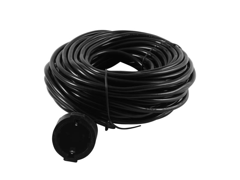 Удлинитель Lemanso LMK067 1 розетка 16A 20 м с заземлением Черный (4681)