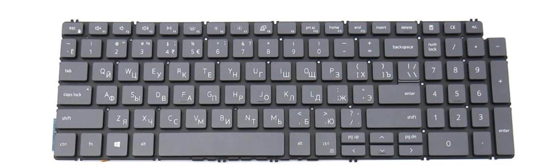 Клавіатура для ноутбука Dell Vostro 7500 з підсвічуванням клавіш (0GMXMJ)
