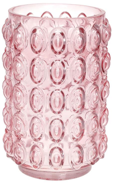 Ваза декоративная Ancient Glass Bubbles стекло 22х15 см Розовый Ваза декоративная Ancient Glass Bubbles стекло 22х15 см Розовый