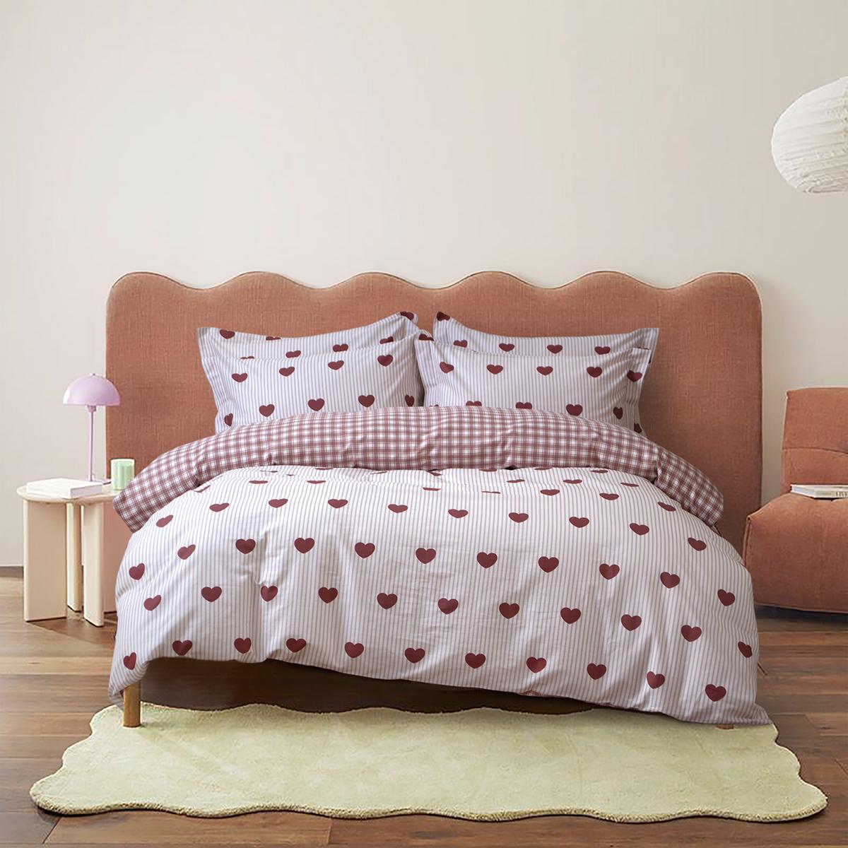 Комплект постільної білизни сатиновий Lotus Home Me & You полуторний (svt-2000022344647) - фото 2