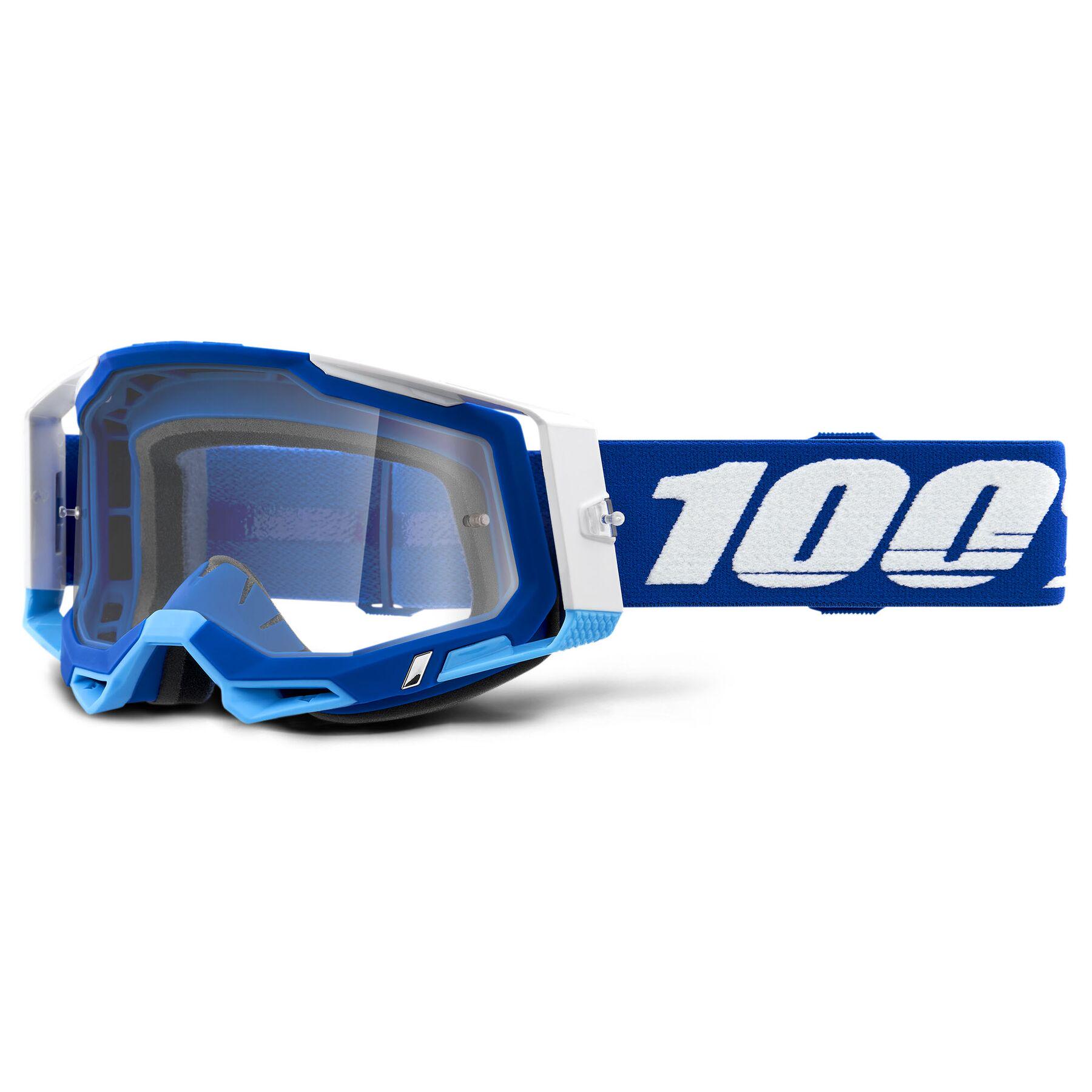 Мотоокуляри 100% RACECRAFT 2 Goggle Blue/Clear Lens (17802)