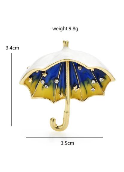 Брошка Парасолька Жовто-блакитний (98933121) - фото 2 Брошка Парасолька Жовто-блакитний (98933121) - фото 2