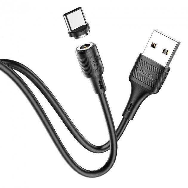 Кабель Hoco X52 Sereno magnetic USB to Type-C 1 м Чорний - фото 1