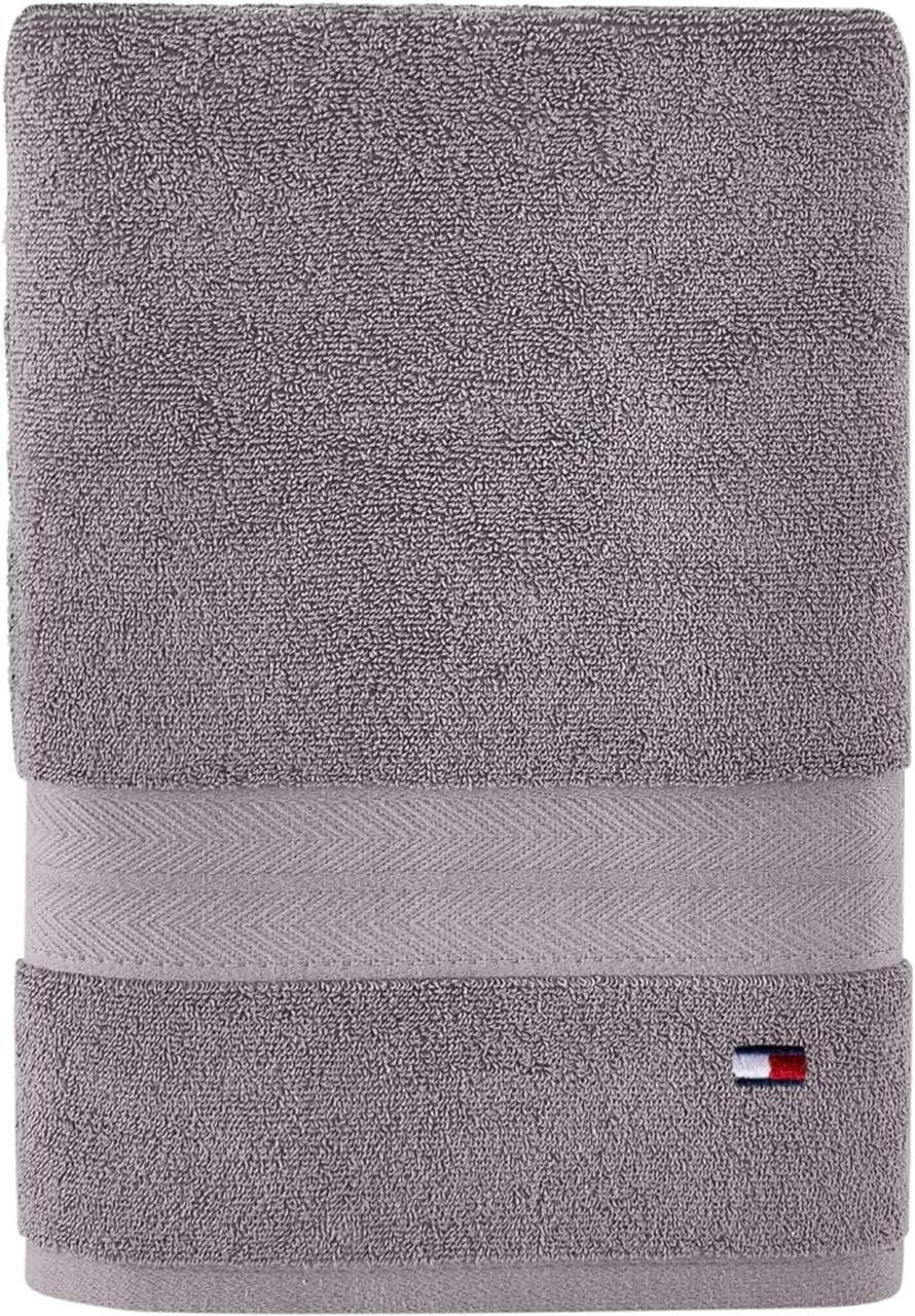 Полотенце банное Tommy Hilfiger Modern American Solid Cotton Bath Towel Светло-серый (1949483426) - фото 1