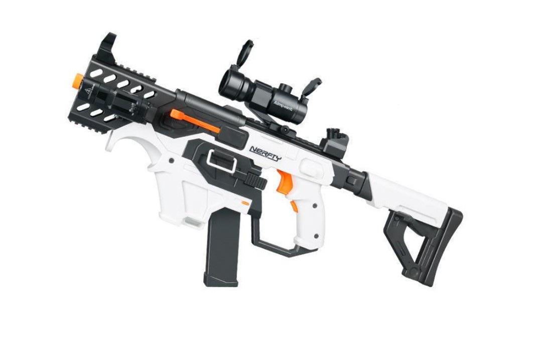 Игрушечный пистолет-пулемет электрический Вектор Vector стреляет пластиковыми мягкими шарами (35003825)