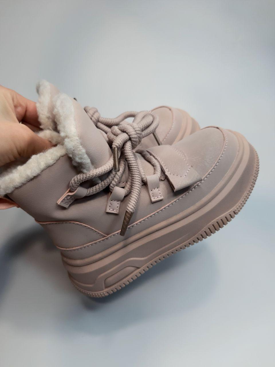 Черевики дитячі зимові Clibee для дівчинки р. 32 21 см Рожевий (597 HB pink) - фото 4