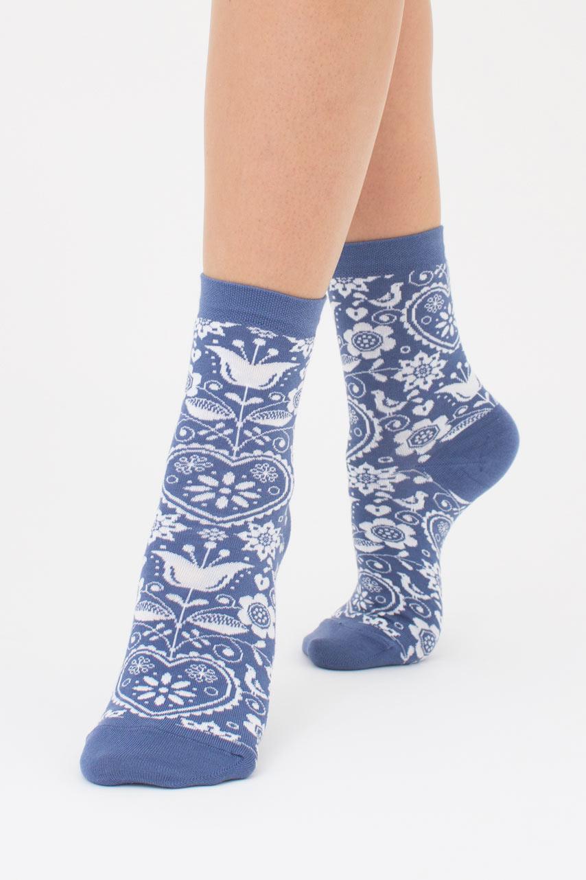 Шкарпетки жіночі бавовняні Giulia WS3 BRIGHT 2406 р. 36/40 Navy (27068264)