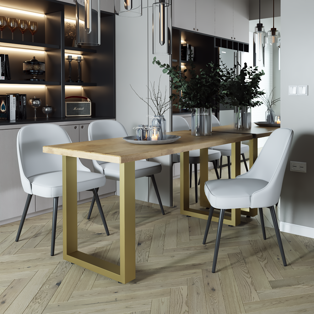 Комплект опор регулируемых для стола из металла 600х100 мм H 730 мм 2 шт. Золотой (1029) - фото 4 Комплект опор регулируемых для стола из металла 600х100 мм H 730 мм 2 шт. Золотой (1029) - фото 4