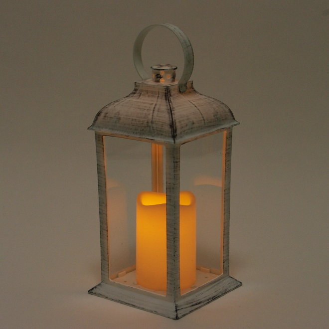 Подсвечник-фонарь со свечой LED Бело-черный (OR-PL6030-2) - фото 2 Подсвечник-фонарь со свечой LED Бело-черный (OR-PL6030-2) - фото 2