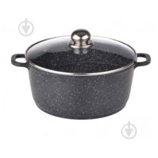 Кастрюля с крышкой Benson BN-309 6.2 л Черная (200802)
