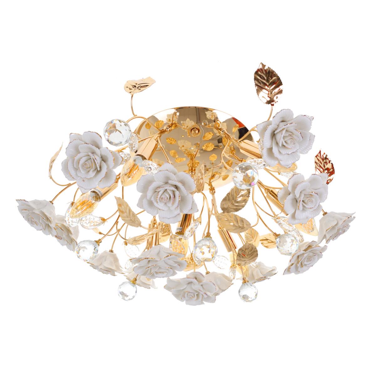 Люстра флористика Brille BKL-528C/7 E14 GD