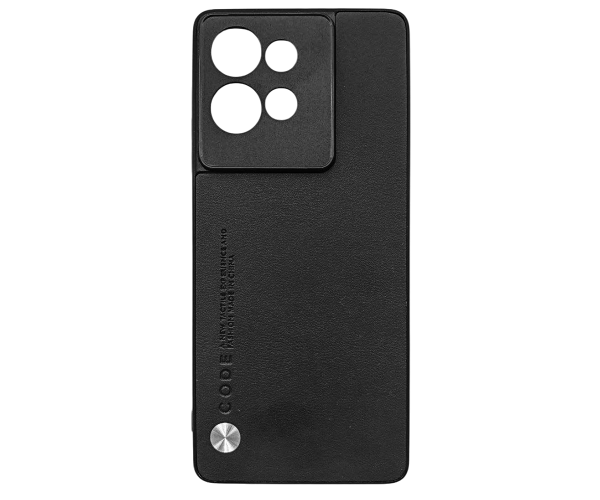 Шкіряний чохол - накладка CODE Tactile Experience для Motorola Edge 50 Чорний