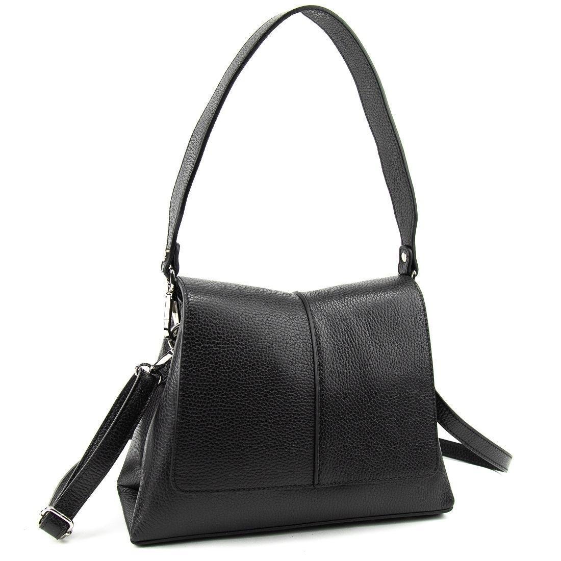 Женская сумка кожаная Firenze Italy F-IT-9892A с клапаном Черный (2656559740)