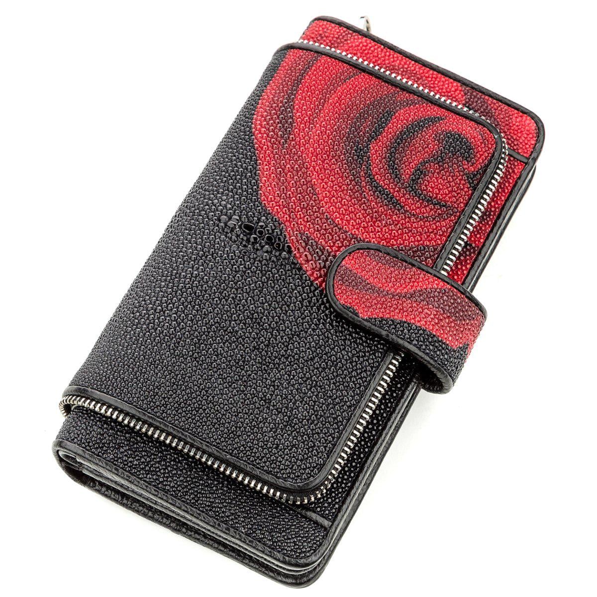 Кошелек женский Stingray leather 18643 кожа Черный