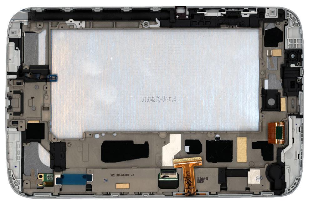 Матрица с тачскрином для планшета Samsung Galaxy Note 8.0 GT-N5100 с рамкой Белый